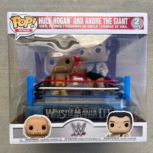 Hulk Hogan & Andre The Giant WWE Moments Funko Pop 2 Pack Brand New in Box!